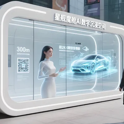 Large transparent signage