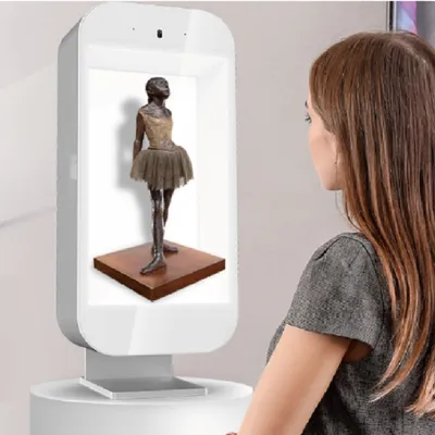 Small tabletop transparent signage