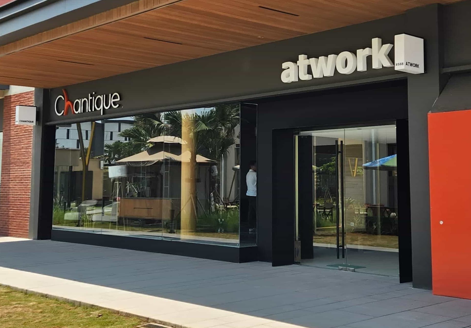 exterior of atwork showroom located in IDD - PIK